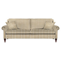 Duresta Kingsley 4 Seater Grand Sofa Scirocco Stripe Champagne